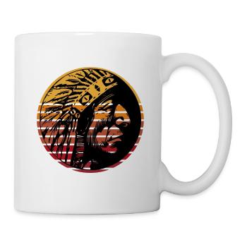 Amérindiens d’Amérique - Mug blanc - blanc - Droite