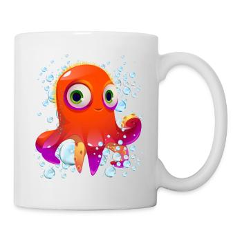 Oktopusblasen - Tasse - Weiß - Rechts