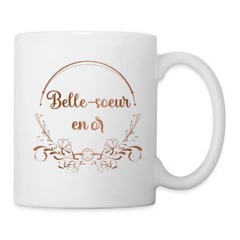 Belle-soeur en or Meilleure belle soeur du monde - Mug blanc - blanc - Droite