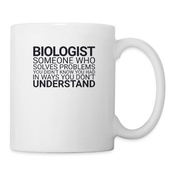 « Problème de biologiste | Biologie » - Mug blanc - blanc - Droite