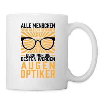 Die Besten werden Augenoptiker Optometrist - Tasse - Weiß - Rechts