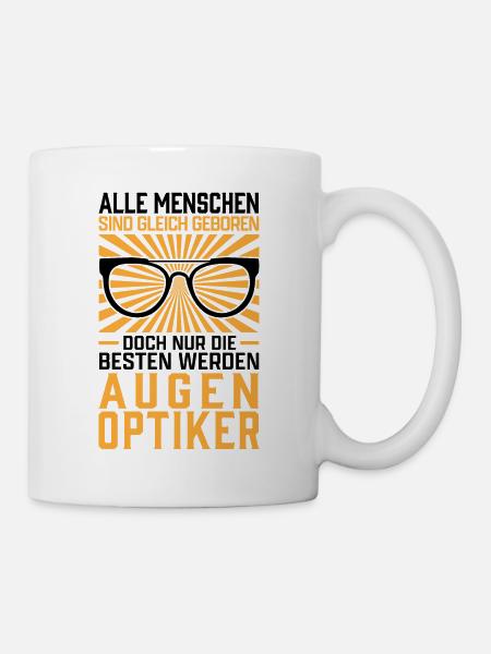 Die Besten werden Augenoptiker Optometrist - Tasse - Weiß