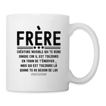définition frère, cadeau pour frère - Mug blanc - blanc - Droite