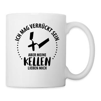Stuckateur Gipser Stukkateur Verputzer Geschenk - Tasse - Weiß - Rechts