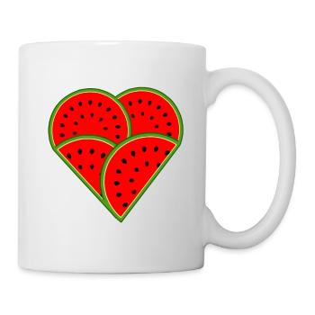 Watermelon Love - Mug blanc - blanc - Droite