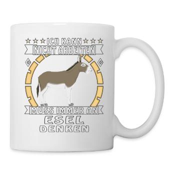 MUSS IMMER AN ESEL DENKEN - Tasse - Weiß - Rechts
