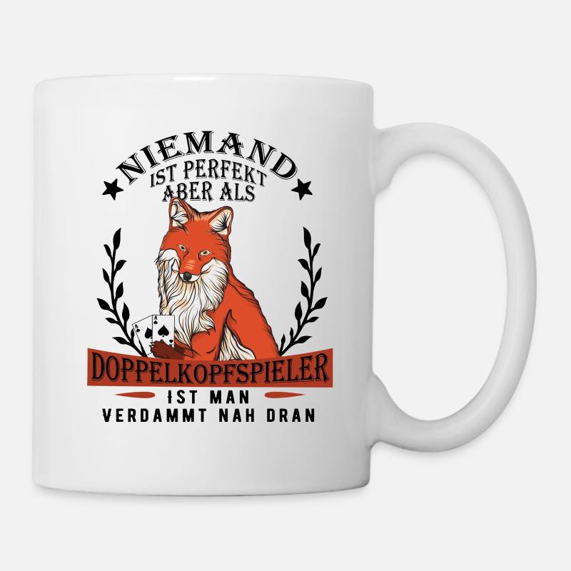 Doppelkopf - Tasse - Weiß