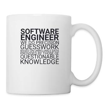 "Software Engineer Guesswork | Programming" - Mug - white - Right