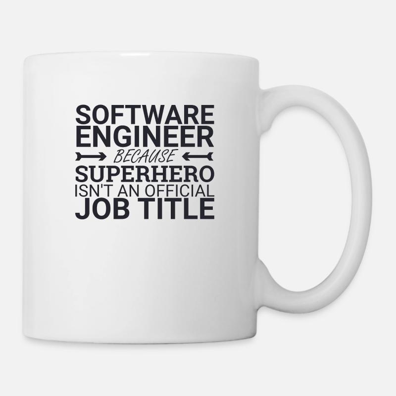 "Software Engineer Superhero | Programming" - Tasse - Weiß