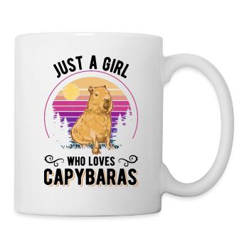 Just a girl who loves capybaras capybara - Mug - white - Right