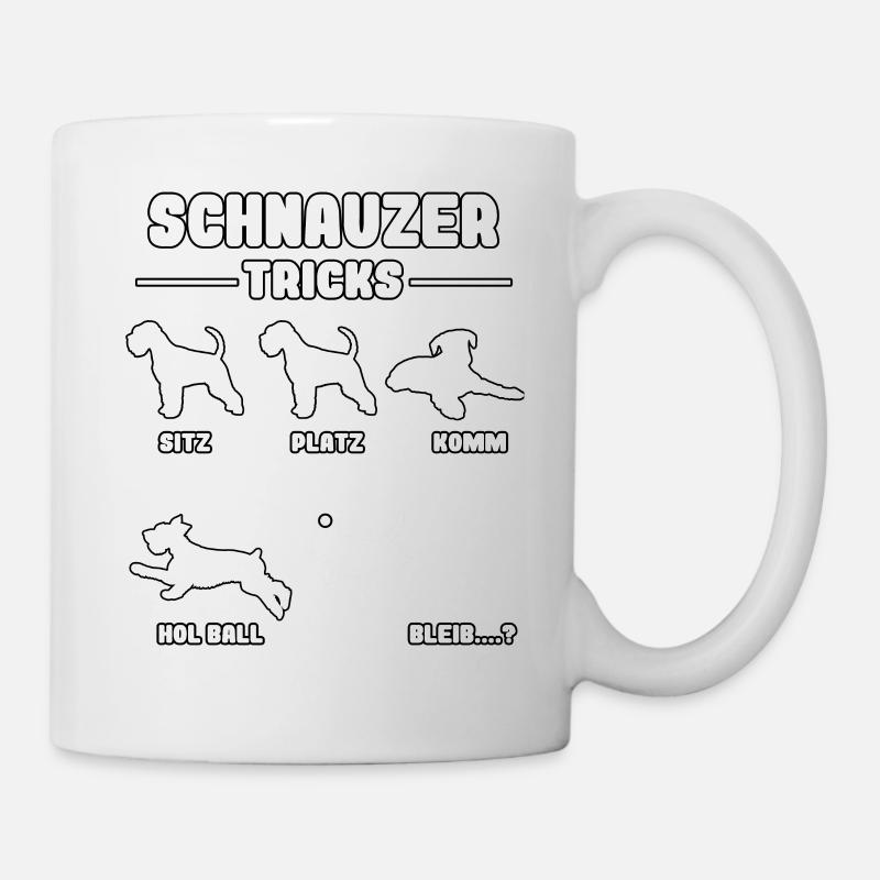 Witziges Hundehalter Schnauzer Riesenschnauzer - Tasse - Weiß
