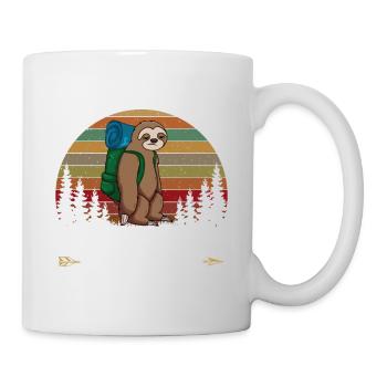 sloth hiking team we will get there when we get th - Mug - white - Right