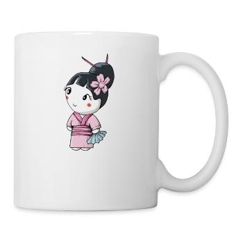 Geisha I Japan Mädchen Anime Motiv für Japanische - Tasse - Weiß - Rechts