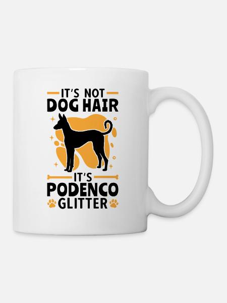 Podenco Ibicenco Glitter Ibizan Hound - Mug - white