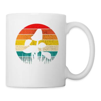 Retro Pilze Sammeln Suchen Pilzsammler Pilzsucher - Tasse - Weiß - Rechts