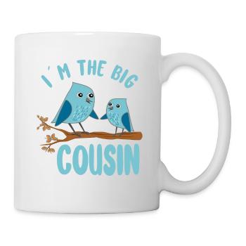 Große Cousine Vögel - Ich werde große Cousine - Tasse - Weiß - Rechts
