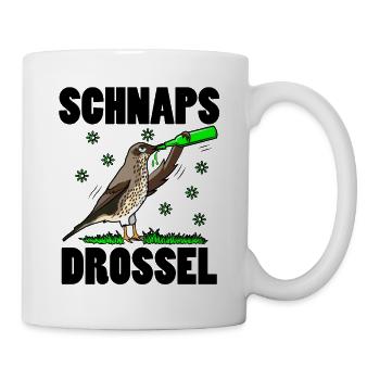 Lustige Vogelsprüche Vogelliebhaber Vogel Bier - Tasse - Weiß - Rechts
