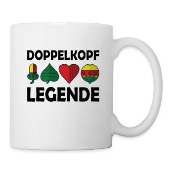 Doppelkopf - Tasse - Weiß - Rechts