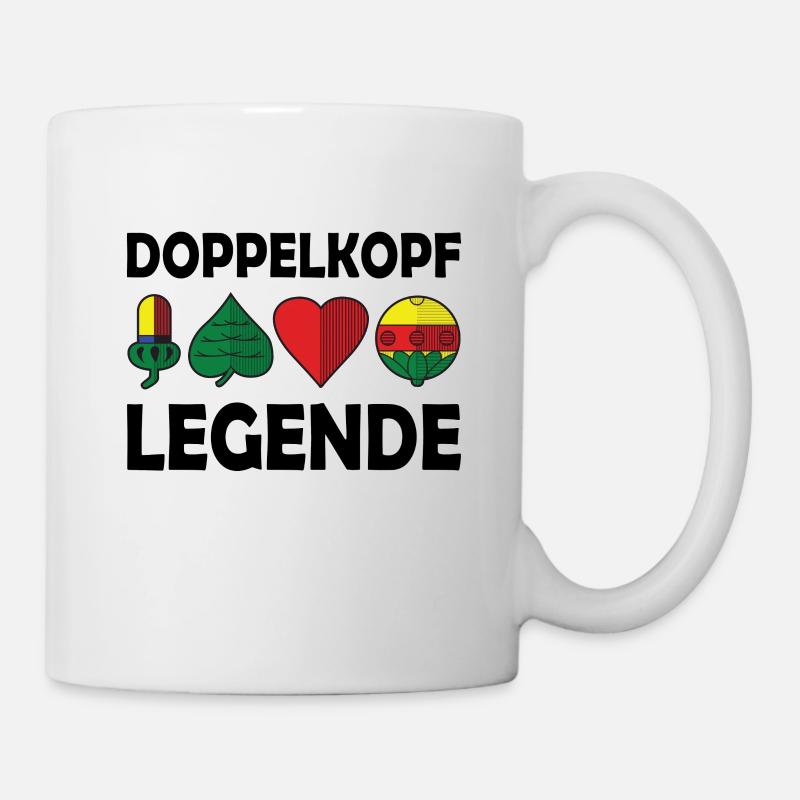 Doppelkopf - Tasse - Weiß