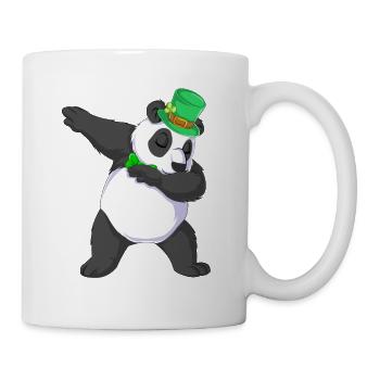 Dabbing Panda St Patricks Tag - Tasse - Weiß - Rechts