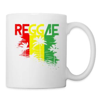 Été Jamaican Beach Rasta Reggae Jamaïque - Mug blanc - blanc - Droite