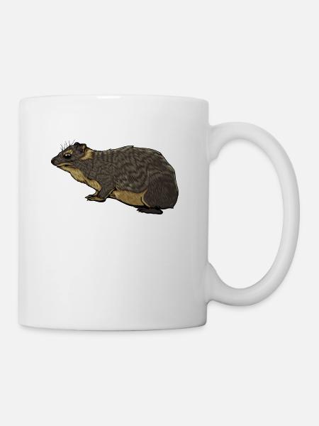 Zeichnung eines Schliefer - Tasse - Weiß