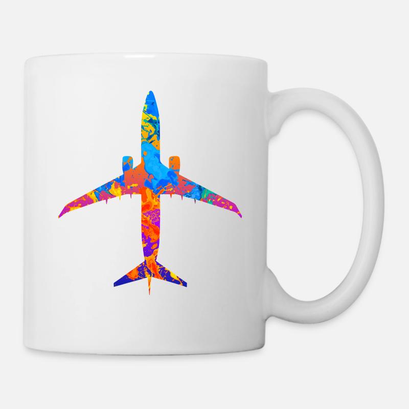 Flugzeug Flugzeuge Geschenk - Tasse - Weiß