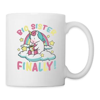 Big Sister Finally Unicorn, design pour filles - Mug blanc - blanc - Droite