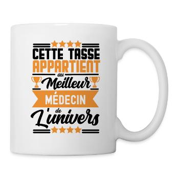 Cadeau Meilleur médecin de l'univers - Mug blanc - blanc - Droite