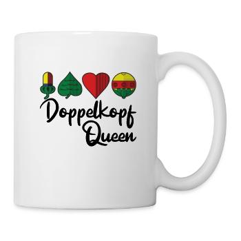 Doppelkopf - Tasse - Weiß - Rechts
