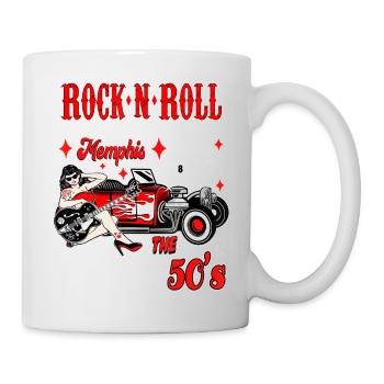 Classique du rock and roll Hotrod Rebel Hot Rod - Mug blanc - blanc - Droite