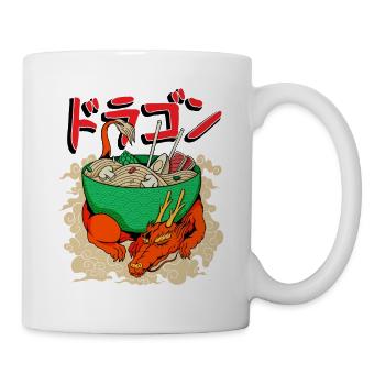 Japanischer Drache mit Ramen Anime Japan - Tasse - Weiß - Rechts