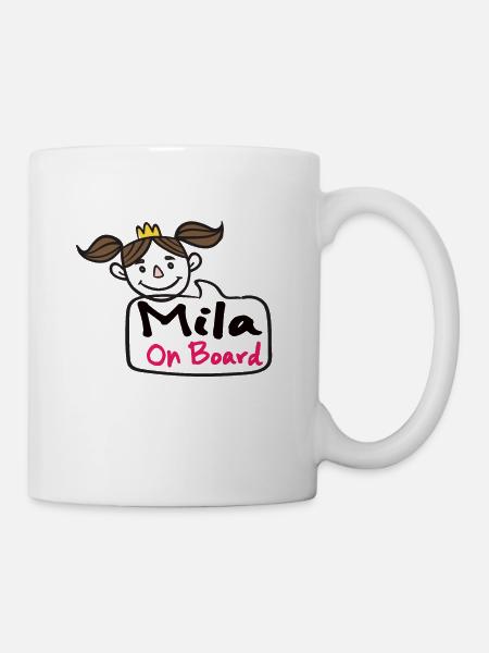 Mila à bord - Mug blanc - blanc