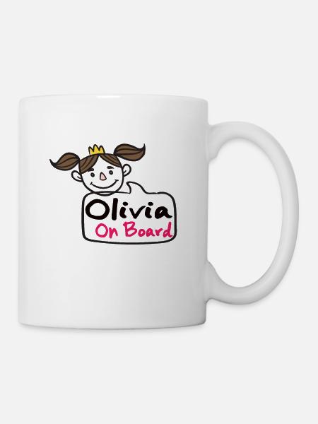 Olivia On Board - Tasse - Weiß