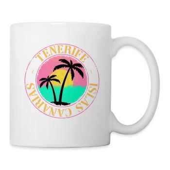Teneriffa Tenerife Sommer Sonne Strand Meer Palmen - Tasse - Weiß - Rechts