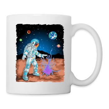 astronaut on mars - Mug - white - Right