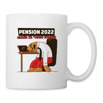 Pension 2022 - Pensionierung 2022 - Tasse - Weiß - Rechts
