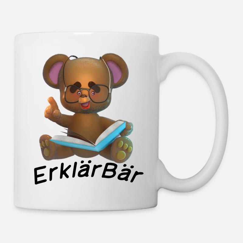 Erklärbär - Tasse - Weiß