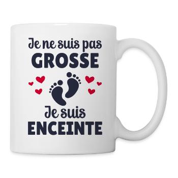 Pas Grosse Je Suis Enceinte Cadeau Grossesse - Mug blanc - blanc - Droite