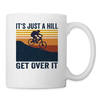 Mountain Biking MTB Mountain Bike Downhill - Tasse - Weiß - Rechts