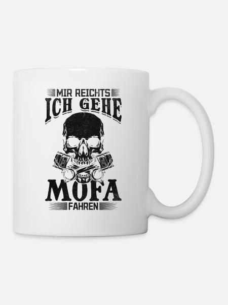 Moped Dirtbike Motorrad - Mir Reichts ich gehe - Tasse - Weiß