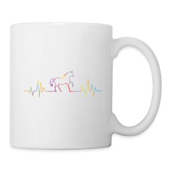 Unicorn palpitations - Mug - white - Right