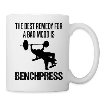 Bodybuilder Strength Sports Bench Press Saying Gift - Mug - white - Right
