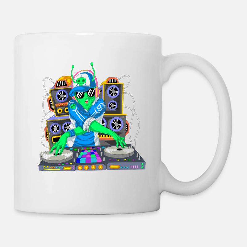 DJ Alien - Mug blanc - blanc