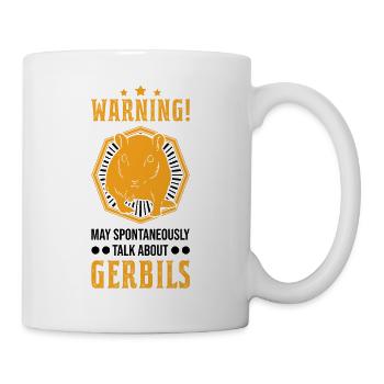 Peut parler spontanément de la gerbille de Gerbille - Mug blanc - blanc - Droite