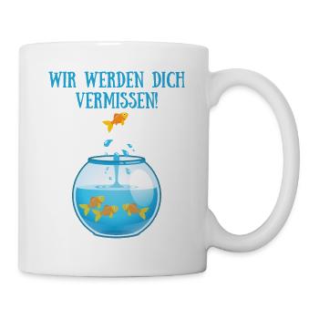 Abschied Abschiedsgeschenk Kollege Jobwechsel Job - Tasse - Weiß - Rechts