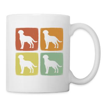 Vintage Haustier Labrador Retriever Hund Retro Tier - Tasse - Weiß - Rechts