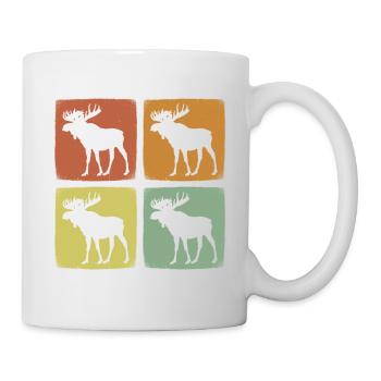 Vintage Moose Retro Wild Animal - Mug - white - Right