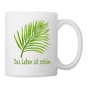 Das Leben ist schön - Tasse - Weiß - Rechts