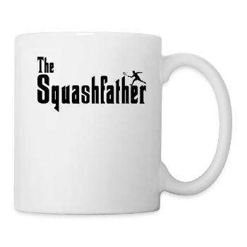 The Squashfather - Squash spielen - Squash Papa - Tasse - Weiß - Rechts